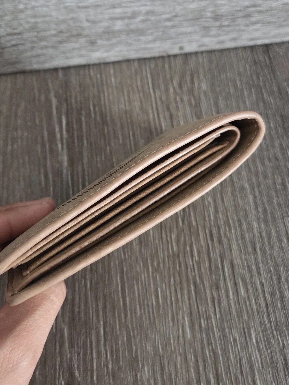 United States Navy Embossed Men's Bifold Wallet - Tan